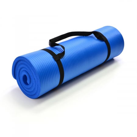 Saltea pentru gimnastica si yoga - 190 x 102 x 1.5 cm - albastru [0]