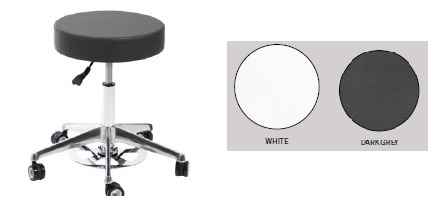Scaun medic CETI - rotativ 360 grade - reglare inaltime - culoare alb - 5 role [1]