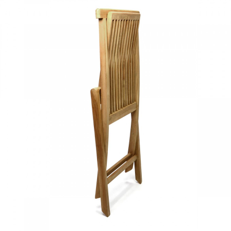 Scaun pentru terasa din lemn de TEAK - pliabil 46 x 89 x 62cm [4]