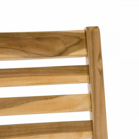 Scaun pentru terasa pliabil din lemn de TEAK  - reglabil in 6 puncte [3]