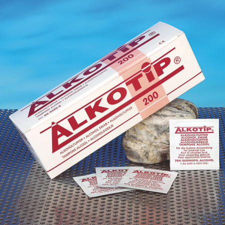 Servetele alcool ALKOTIP 6.5 x 3 cm - plic igienic - box 200 buc [1]