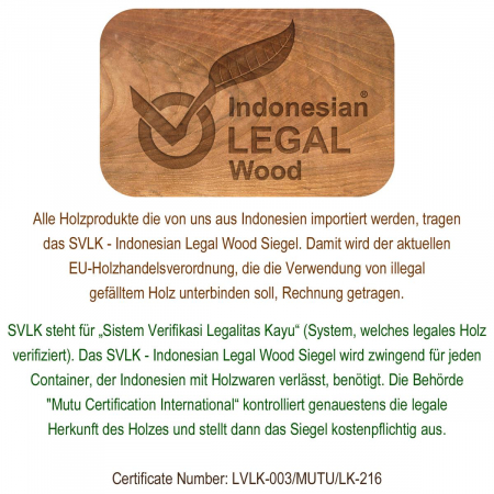 Sezlong pliabil Divero din lemn de TEAK 200x57x34 cm - pliabil cu roti [6]