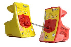 Sistem cu recipient de colectare BladeFlask EVO - pentru eliminare lame bisturiu in siguranta - culoare galben [1]