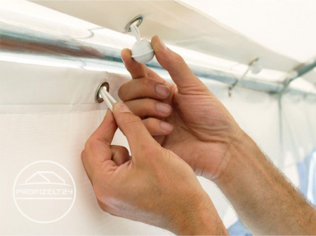 Snur elastic cu bila pentru pavilion  cort - culoare alb [2]
