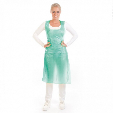 REDUCERI PRET - Sort protectie din LDPE 16my - verde, unica folosinta - 117x70 cm