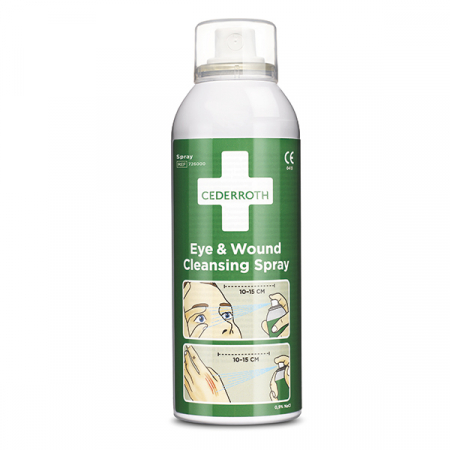 PRIM AJUTOR - Spray CEDERROTH pentru curatare rani sau ochi - solutie salina sterila NaCl 0.9 % - 150 ml