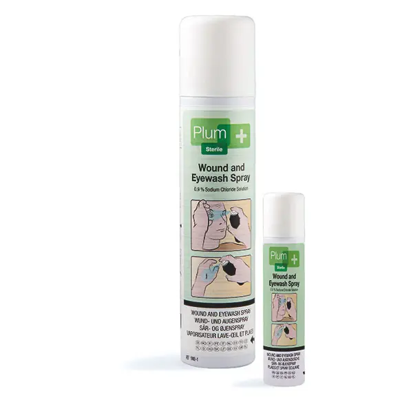 PRIM AJUTOR - Spray pentru rani si ochi PLUM - solutie salina sterila NaCl 0.9% - 50 ml