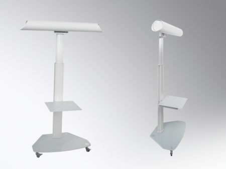 LAMPI - Stand cu 2 polite pentru purificator UVG80 - inaltime reglabila 120-180cm - 4 roti mobile