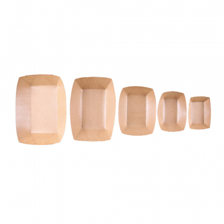 Tava mancare TASTY 22.4x14.5x5.8cm - hartie kraft impregnata PLA - 1.200 ml [1]