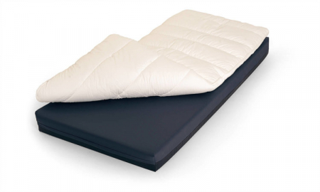 Terapie alternativa - Topper anti-decubitus HOLLOW FIBER - preventie si grad I - din fibre de polister - inclusiv husa din bumbac 65% si poliester 35% - dimensiune 90x200x9