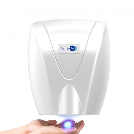 Dispensere si aparate - Uscator maini SENSADRY cu lumina UV - 230V - culoare alb
