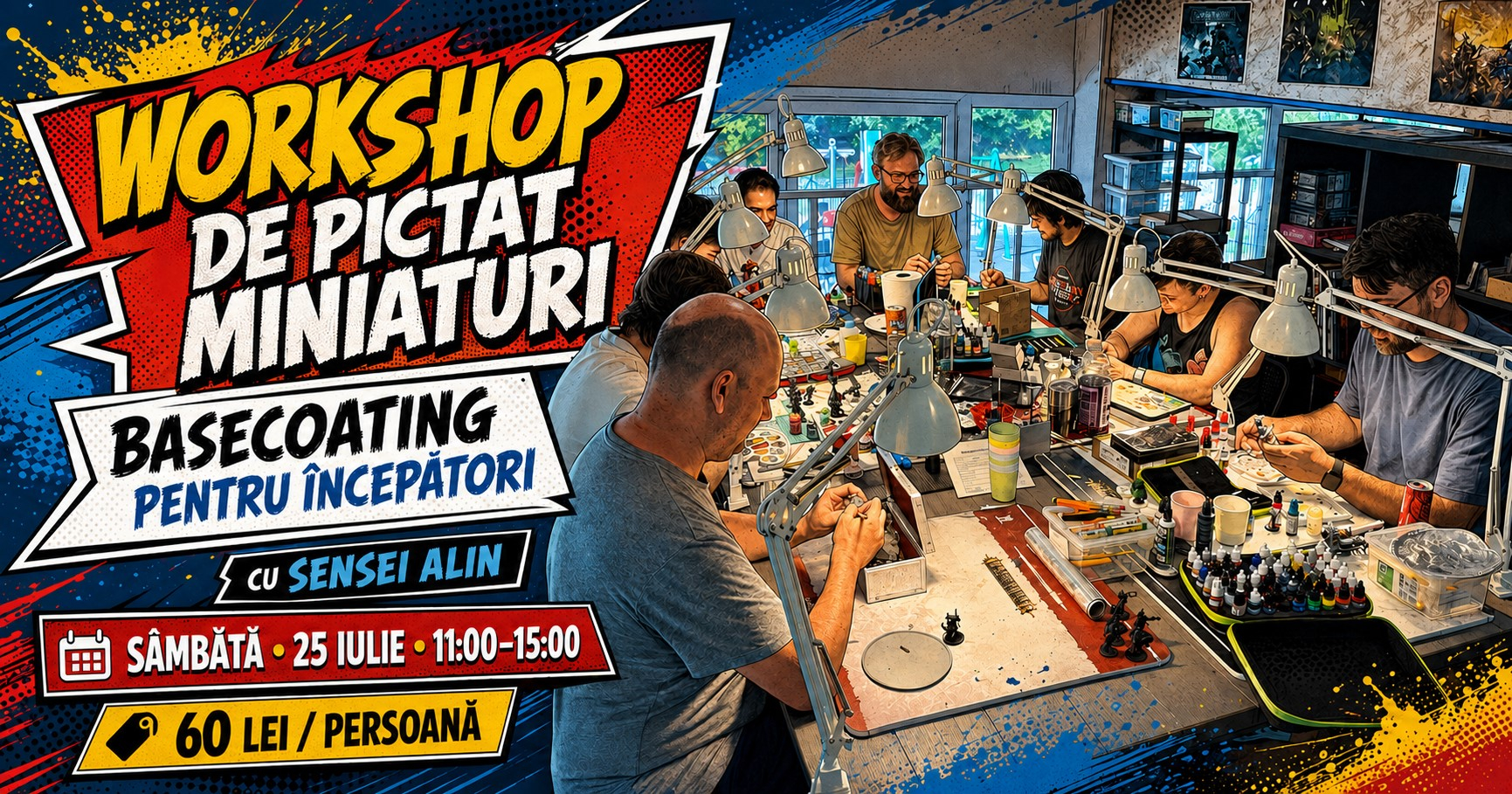 Workshop de pictat miniaturi - 25.07.2026