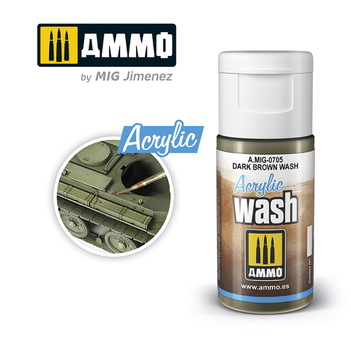 A.MIG-0705 - ACRYLIC WASH Dark Brown Wash [1]