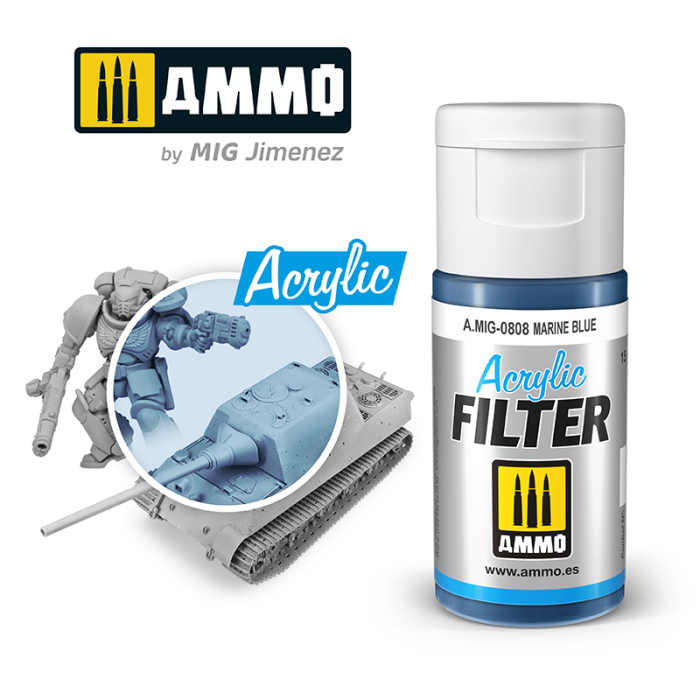 A.MIG-0808 - ACRYLIC FILTER Marine Blue [1]