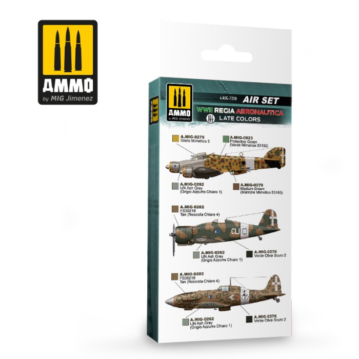 A.MIG-7238 - WWII REGIA AERONAUTICA – LATE COLORS SET [2]