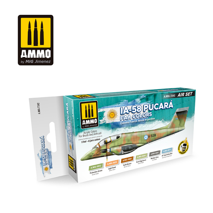 A.MIG-7242 - IA-58 PUCARA FAA COLORS SET [1]