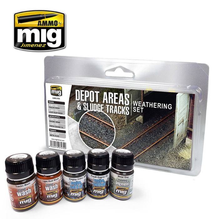 A.MIG-7470 - DEPOT AREAS - SLUDGE TRACKS WEATHERING SET [1]