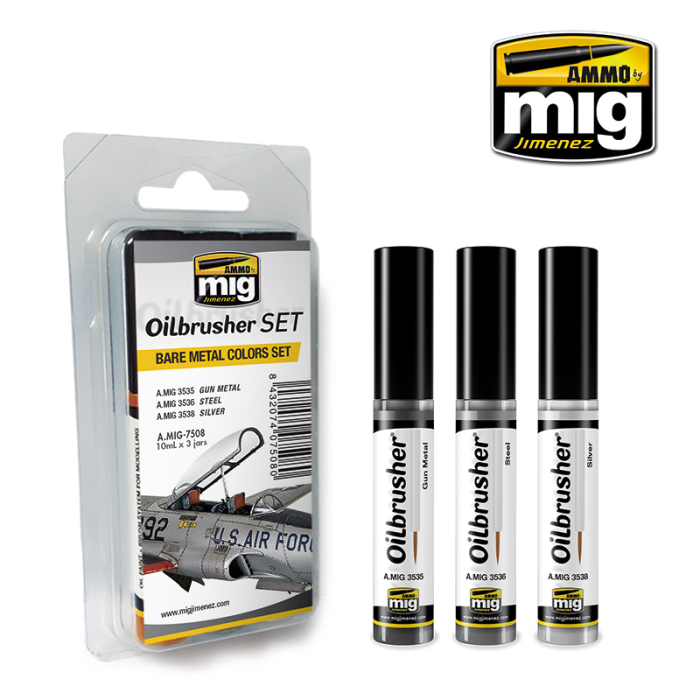 A.MIG-7508 - OILBRUSHER BARE METAL COLORS SET [1]