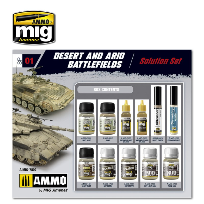 A.MIG-7802 - DESERT & ARID BATTLEFIELDS WEATHERING SUPER PACK [2]