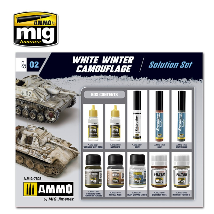 A.MIG-7803 - WHITE WINTER CAMOUFLAGE WEATHERING SUPER PACK [2]