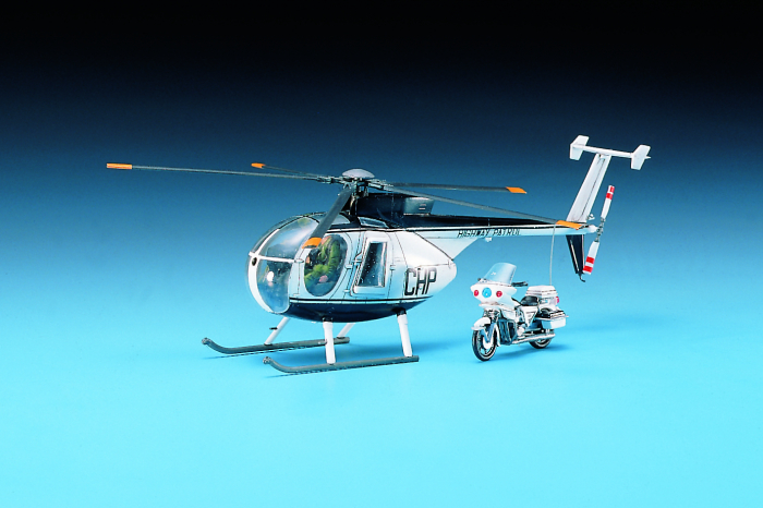Academy 12249 - 1:48 HUGHES 500D POLICE HELICOPTER [2]
