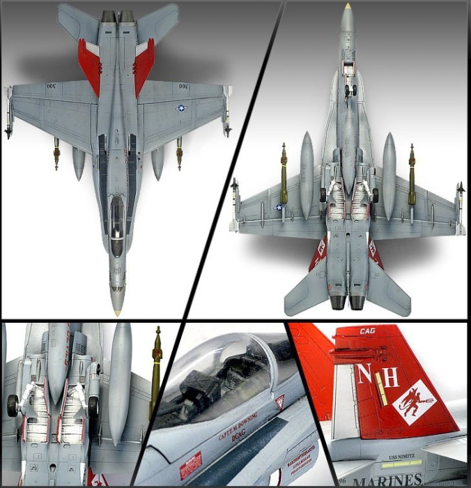 Academy 12520 - 1:72 USMC F/A 18A+ VMFA-232 RED DEVILS [2]