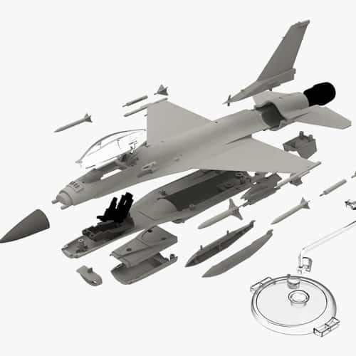 Academy 12541 - 1:72 USAF F-16C "Multirole Fighter" MCP [2]