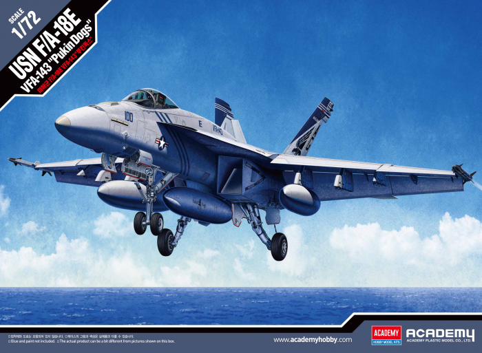 Academy 12547 - 1:72 USN F/A-18E VFA-143 "PUKIN DOGS" [1]