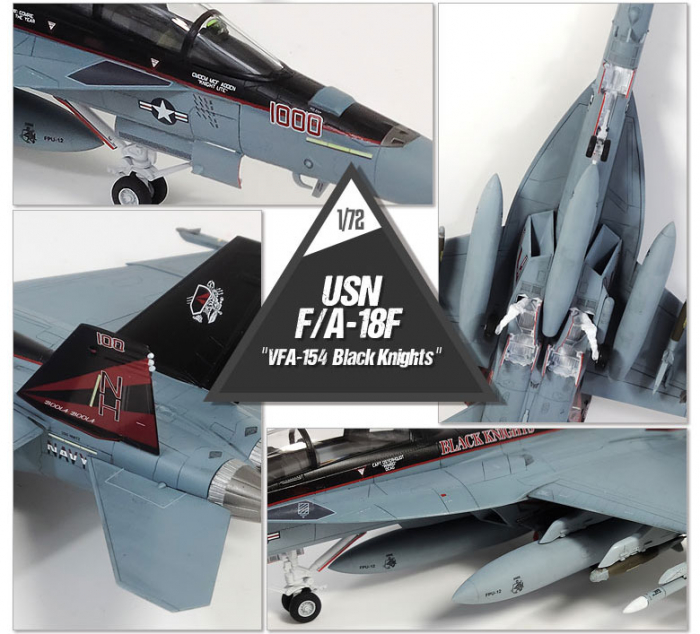 Academy 12577 - 1:72 USN F/A-18F "VFA-154 Black Knight" [3]