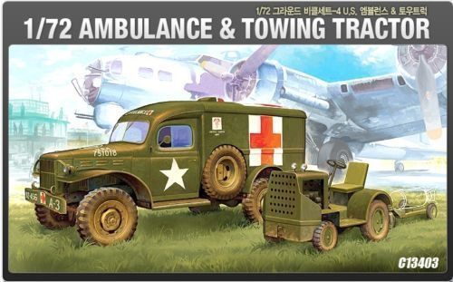 Academy 13403 - 1:72 US AMBULANCE & TRACTOR [1]