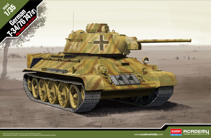Academy 13502 - 1:35 German T-34/76 747r [1]