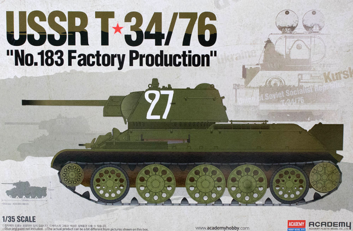 Academy 13505 - 1:35 USSR T-34/76 "No.183 Factory Production" [1]