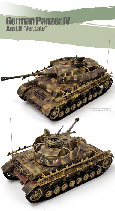 Academy 13528 - 1:35 German Panzer IV Ausf.H "Ver.Late" [2]