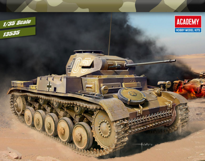 Academy 13535 - 1:35 German Panzer II Ausf.F "North Africa" [1]