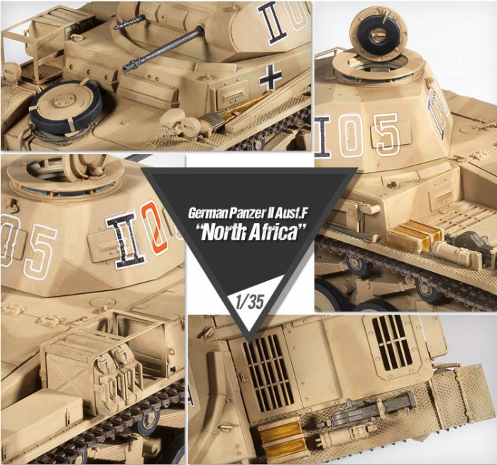 Academy 13535 - 1:35 German Panzer II Ausf.F "North Africa" [2]