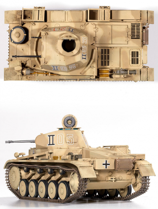 Academy 13535 - 1:35 German Panzer II Ausf.F "North Africa" [3]