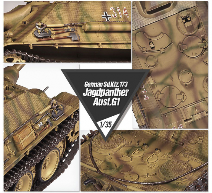 Academy 13539 - 1:35 German Sd.kfz.173 Jagdpanther Ausf.G1 [3]