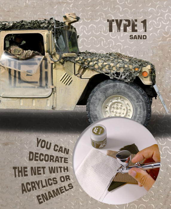 AK 8060 - REGULAR MIMETIC NET Type 1 SAND [2]