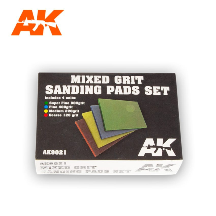 AK 9021 - MIXED GRIT SANDING PADS SET 4 UNITS [1]