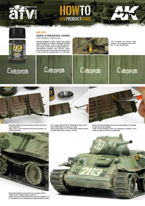 AK Interactive 024 - Streaking Grime For Dark Vehicles [2]
