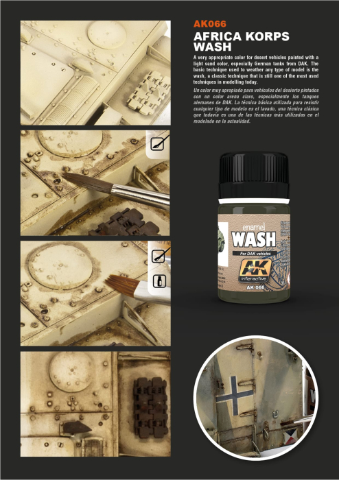 AK Interactive 066 - Wash For Afrika Korps Vehicles [3]