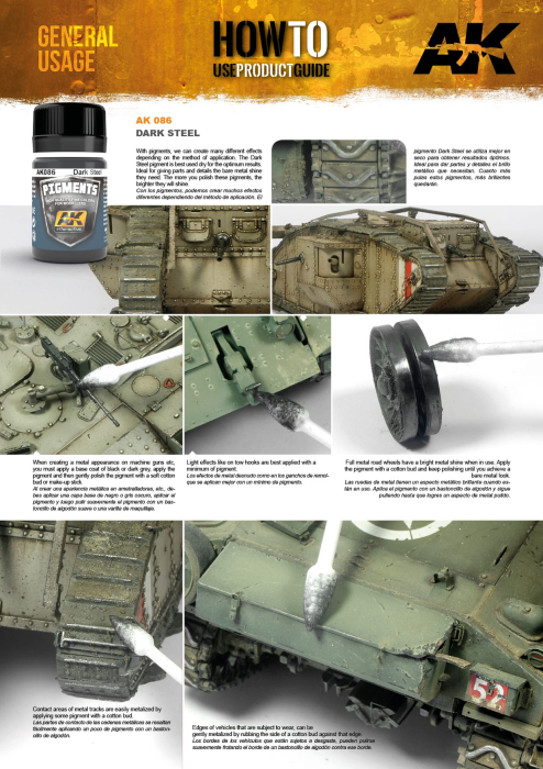 AK Interactive 086 - Pigments - Dark Steel [2]