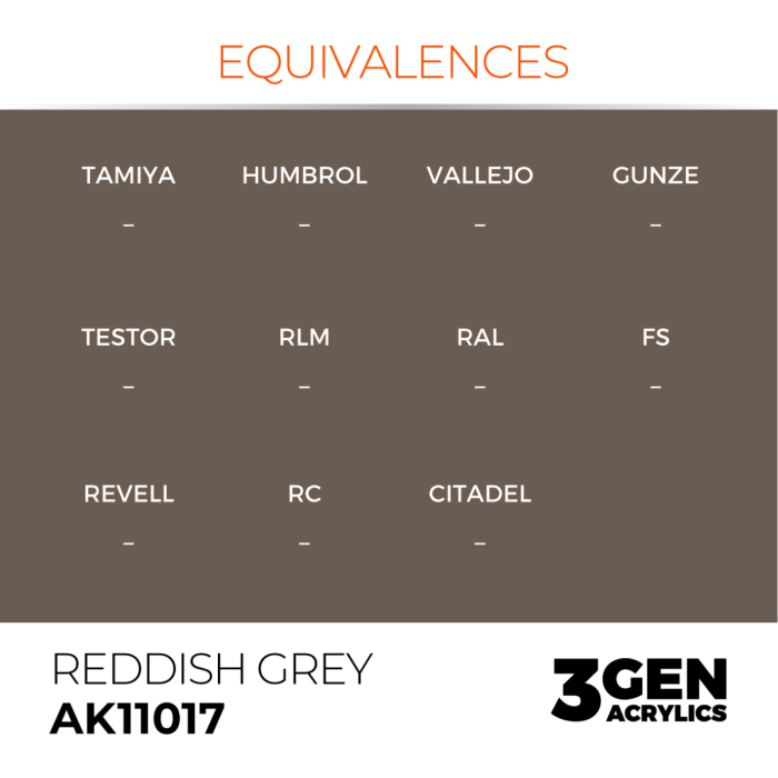 Ak Interactive 11017 - Reddish Grey 17ml [3]