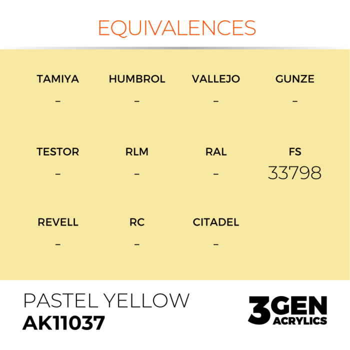 Ak Interactive 11037 - Pastel Yellow 17ml [3]