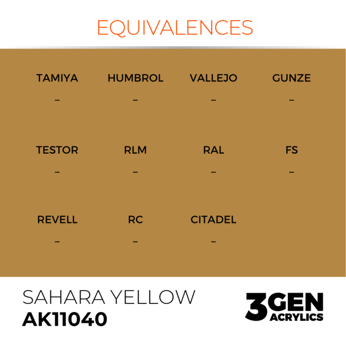 Ak Interactive 11040 - Sahara Yellow 17ml [3]