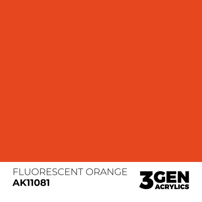 Ak Interactive 11081 - Fluorescent Orange 17ml [2]