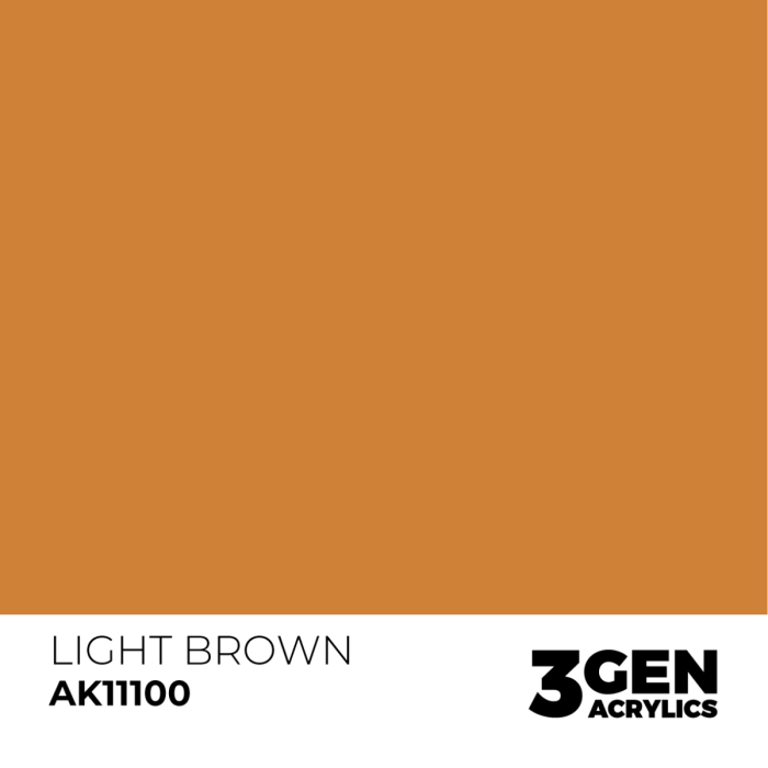Ak Interactive 11100 - Light Brown 17ml [2]