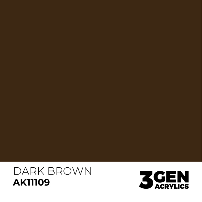 Ak Interactive 11109 - Dark Brown 17ml [2]