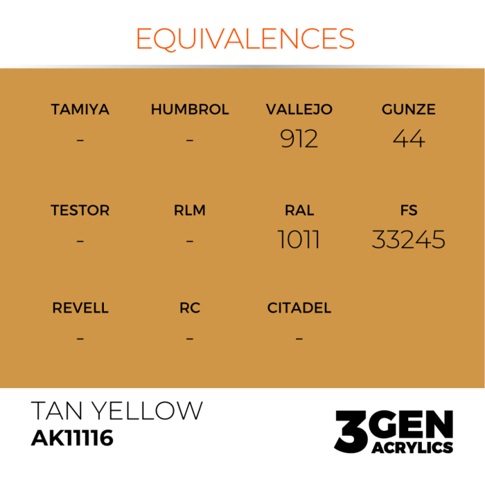 Ak Interactive 11116 - Tan Yellow 17ml [3]
