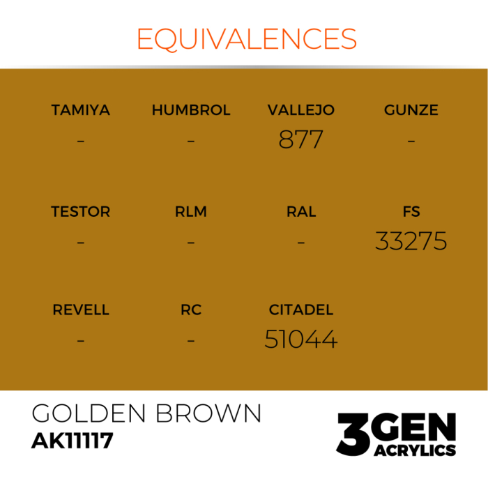 Ak Interactive 11117 - Golden Brown 17ml [3]